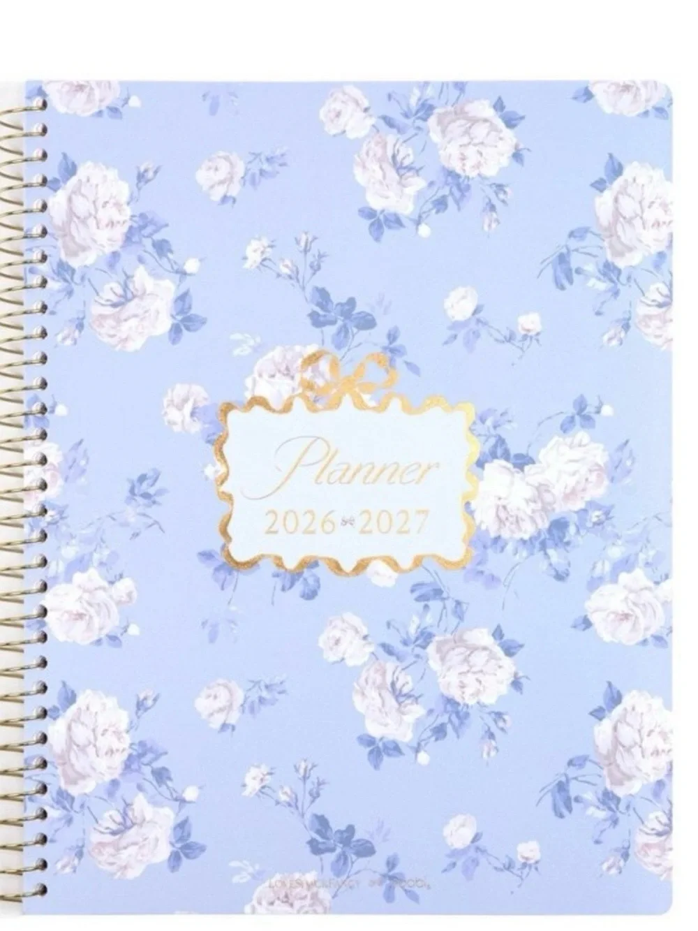 LoveShackFancy Blue Floral 2026-2027 Spiral Planners